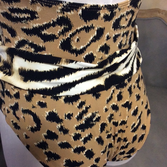 Anne Klein cheetah maillot swimsuit, size 8, like new! - Picture 7 of 15